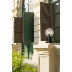 Z-Lite Laurent 13 Inch Tall Outdoor Pier Lamp -LumeLux Shop Z Lite 599PHM 533PM BK RS 3