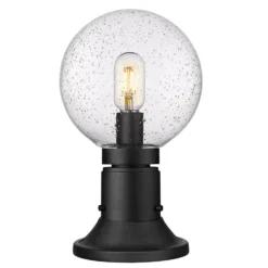 Z-Lite Laurent 13 Inch Tall Outdoor Pier Lamp -LumeLux Shop Z Lite 599PHM 553PM BK