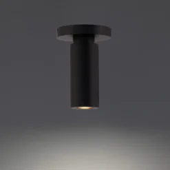 DweLED Caliber 5 Inch LED Outdoor Flush Mount -LumeLux Shop dweLED FM W36607 BK.PT01